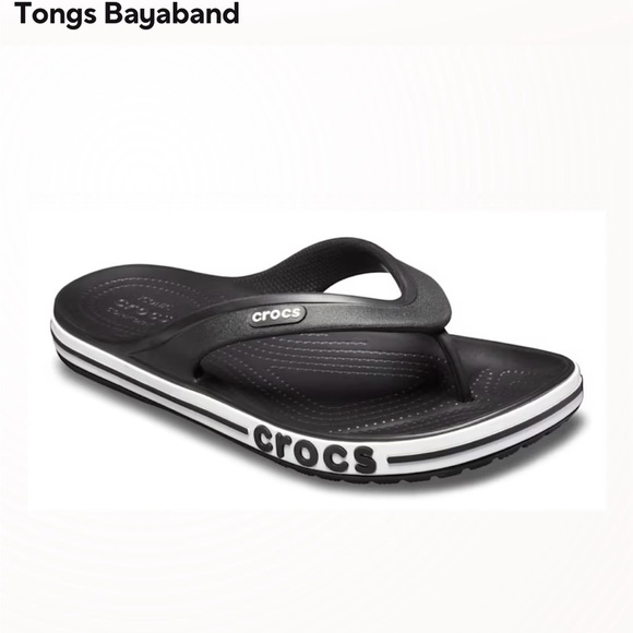 CROCS Unisex Classic Black Sandals M9/W11 - Picture 5 of 6